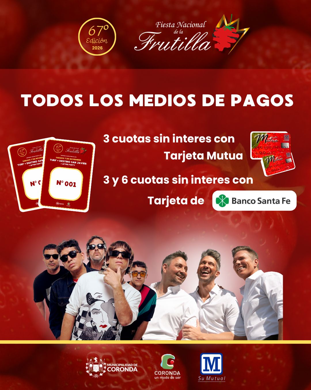 Entrada Sector C - $30.000 - Acceso general. Válida desde el 22 de junio al 15 de julio. Compra en Ticketway.